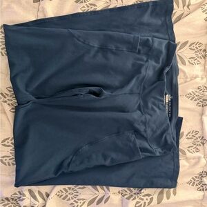 Heathyoga Navy Wide leg Leggings with Pockets